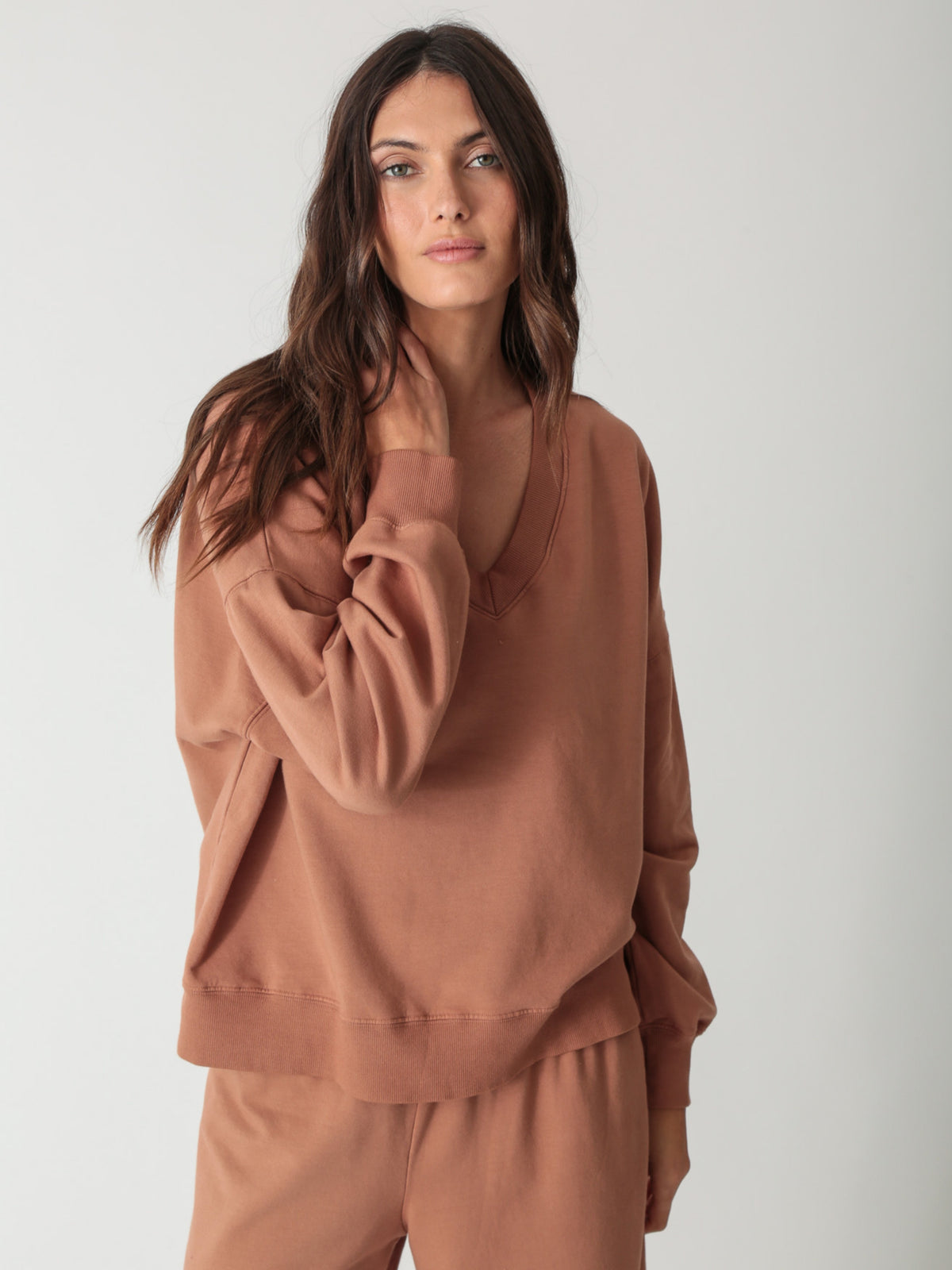 Ava Sweatshirt - Chestnut