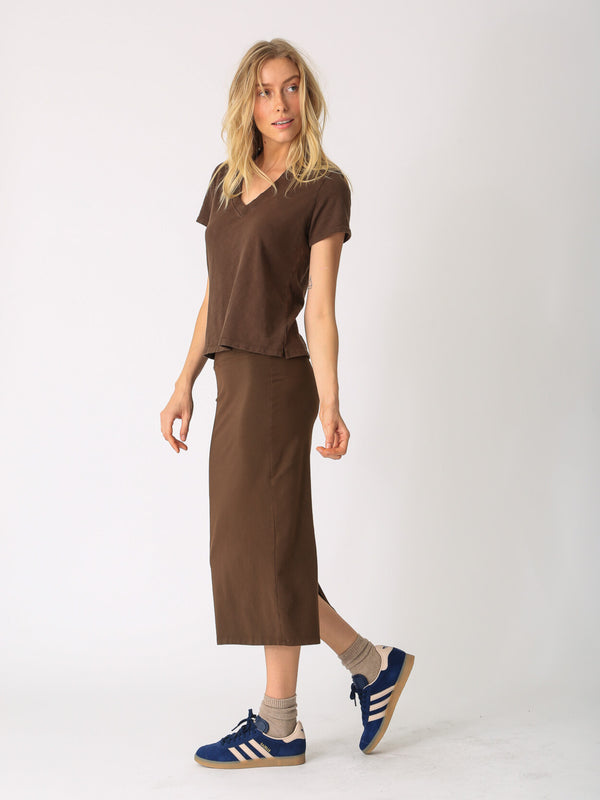 Classic V Neck - Cocoa