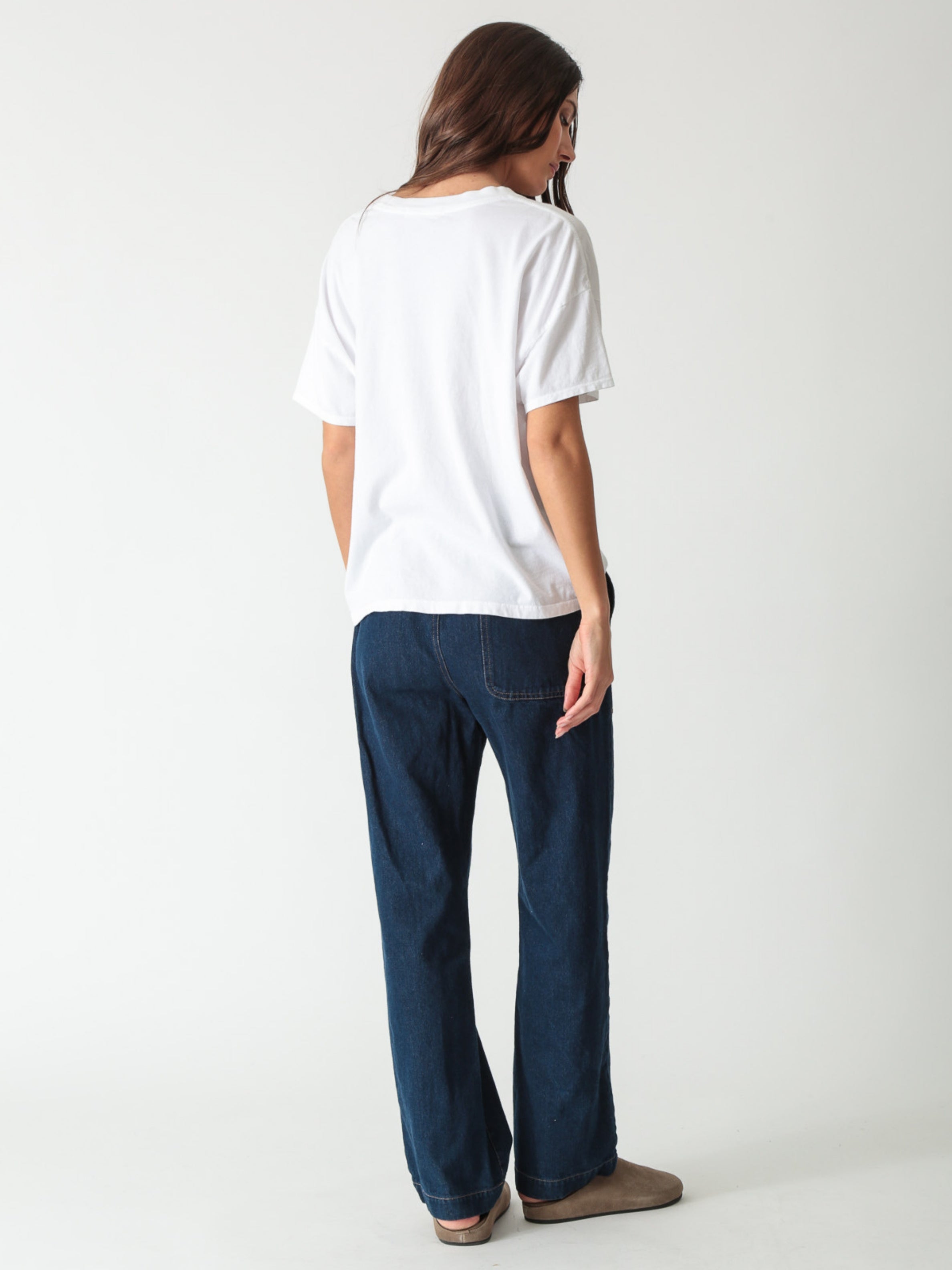 Easy Pant-Denim Dark Denim Blue – Electric & Rose Clothing