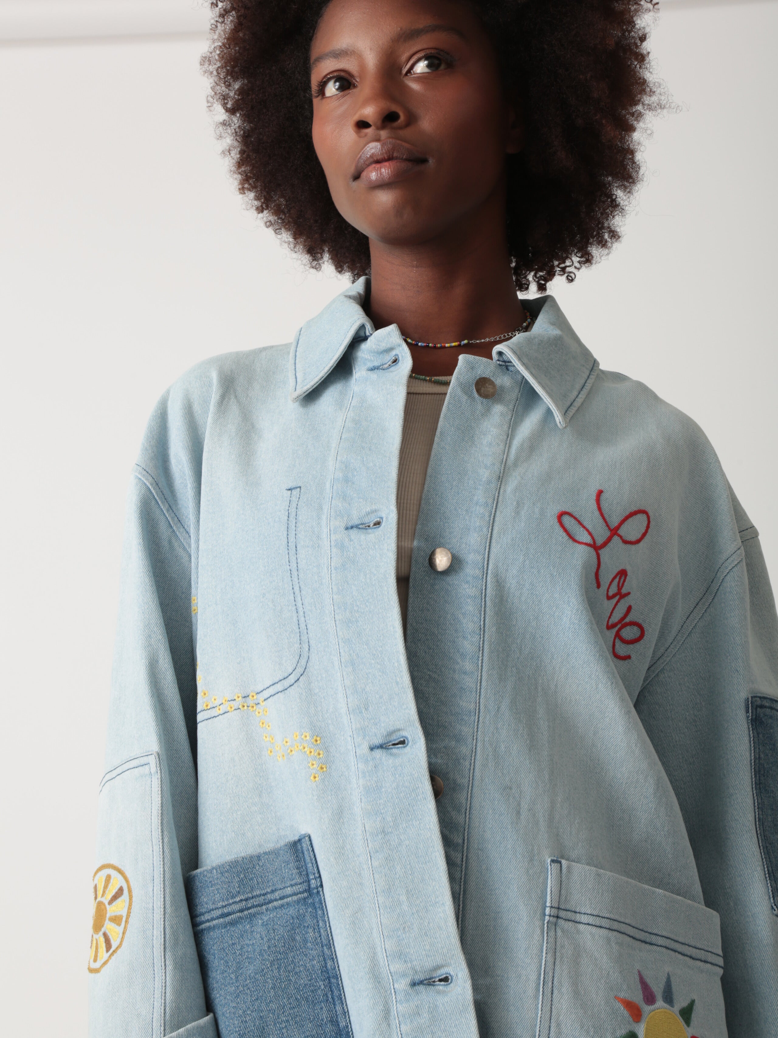 Chore Jacket-Embroidery Pacific – Electric & Rose Clothing