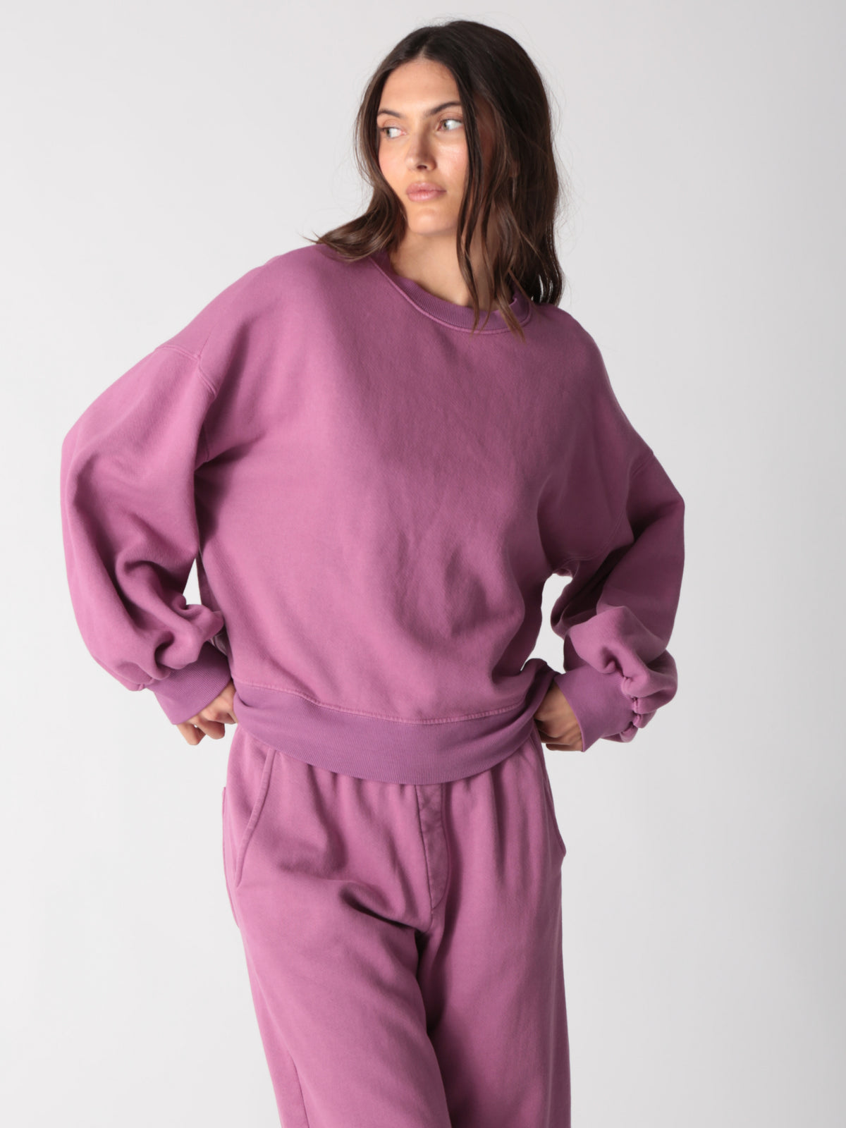 Balloon Sweatshirt - Plum