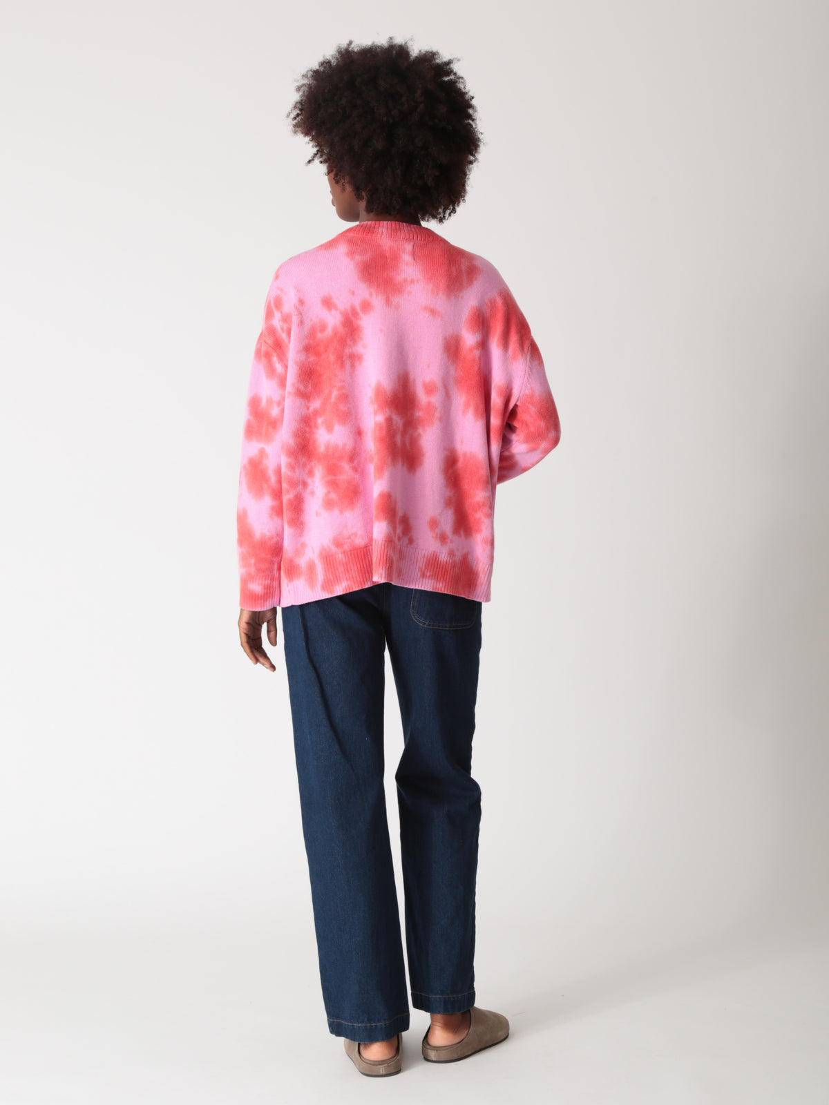 Everyday Cardigan - Peony Splatter