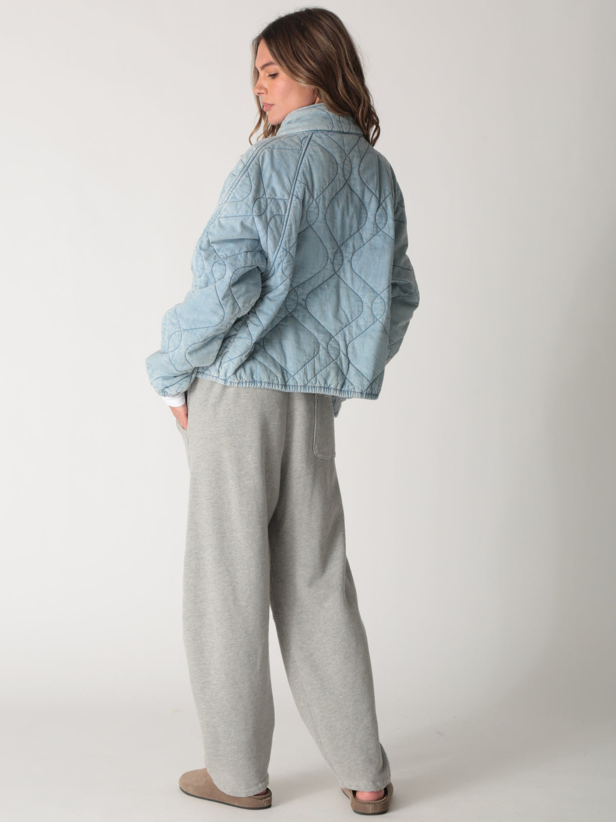 Quilted Jacket - Vintage Denim