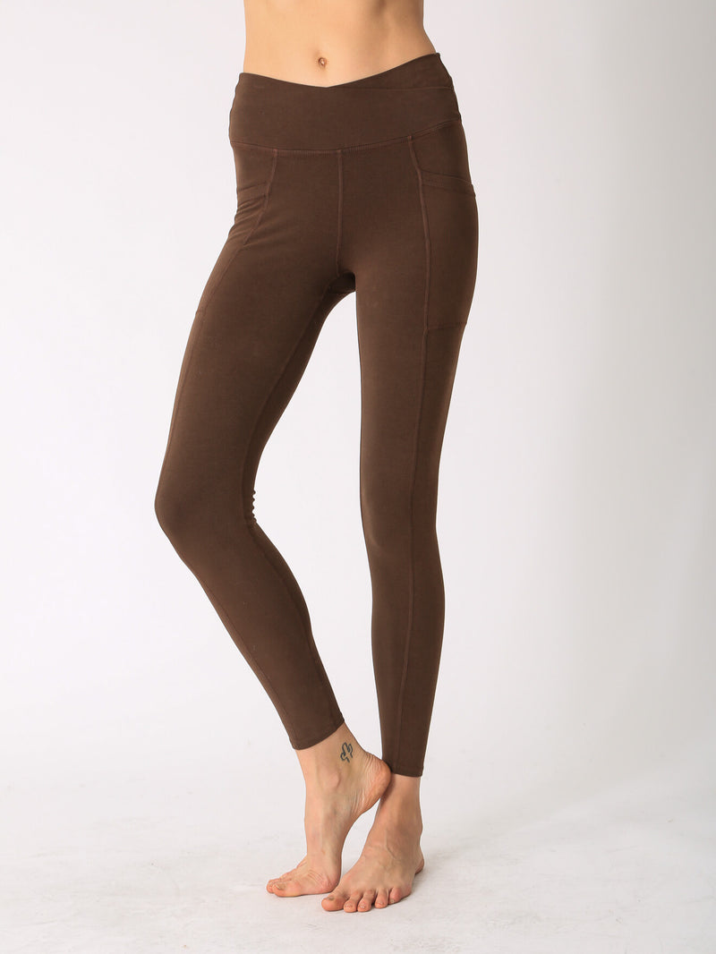 Crossover Legging - Cocoa