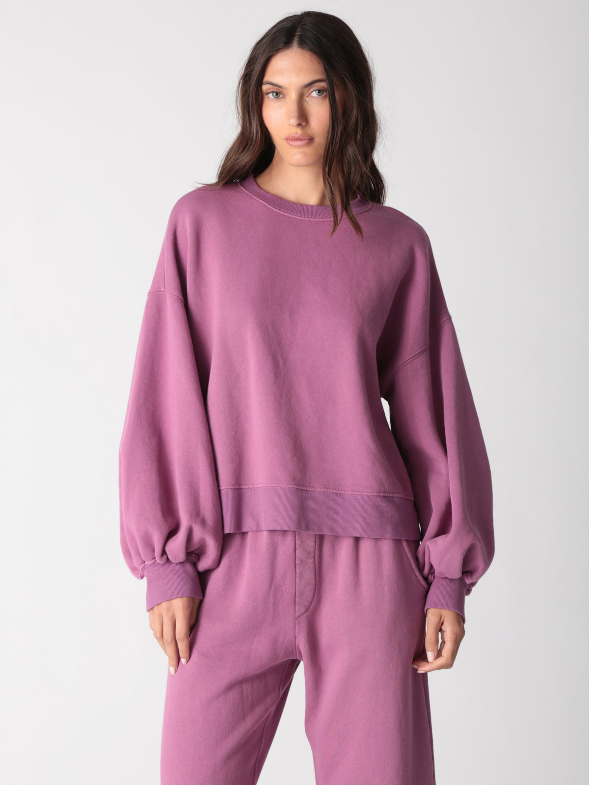 Balloon Sweatshirt - Plum