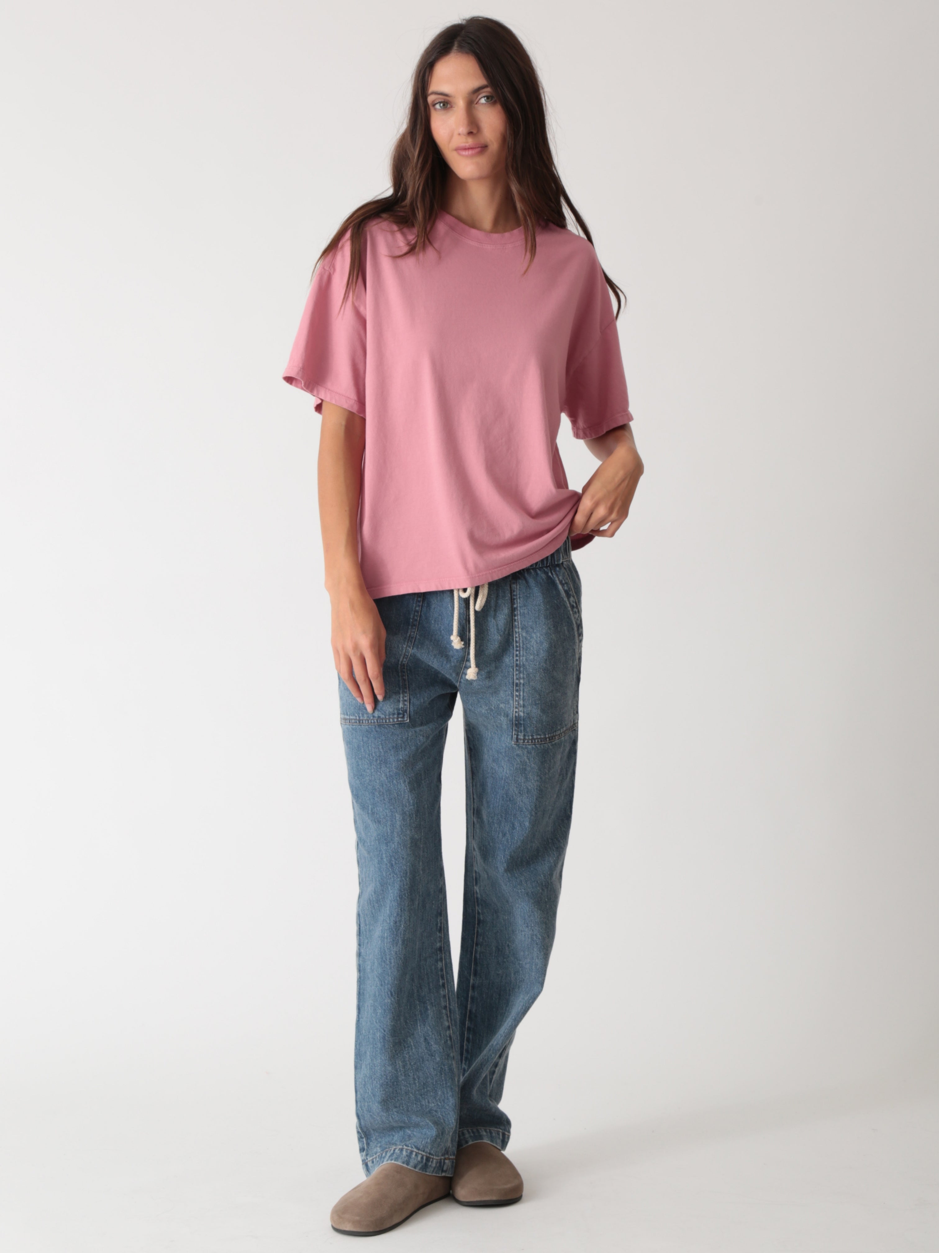 Classic Tee Dusty Rose – Electric & Rose Clothing