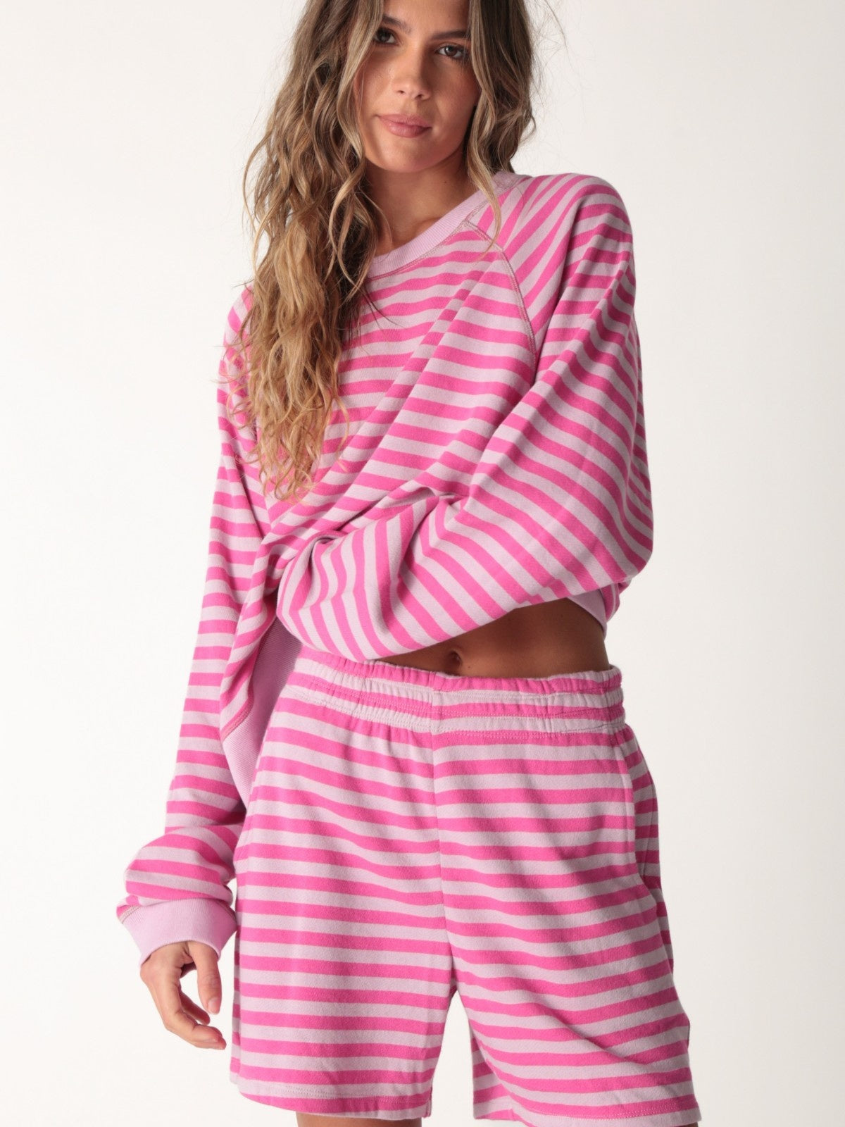 Ronan Pullover - Magenta Stripe