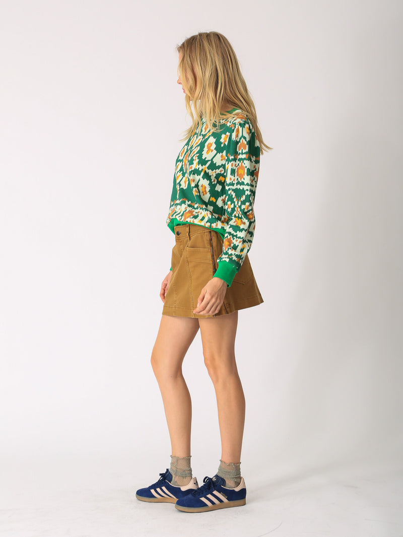 Lori Sweatshirt - Ikat Emerald