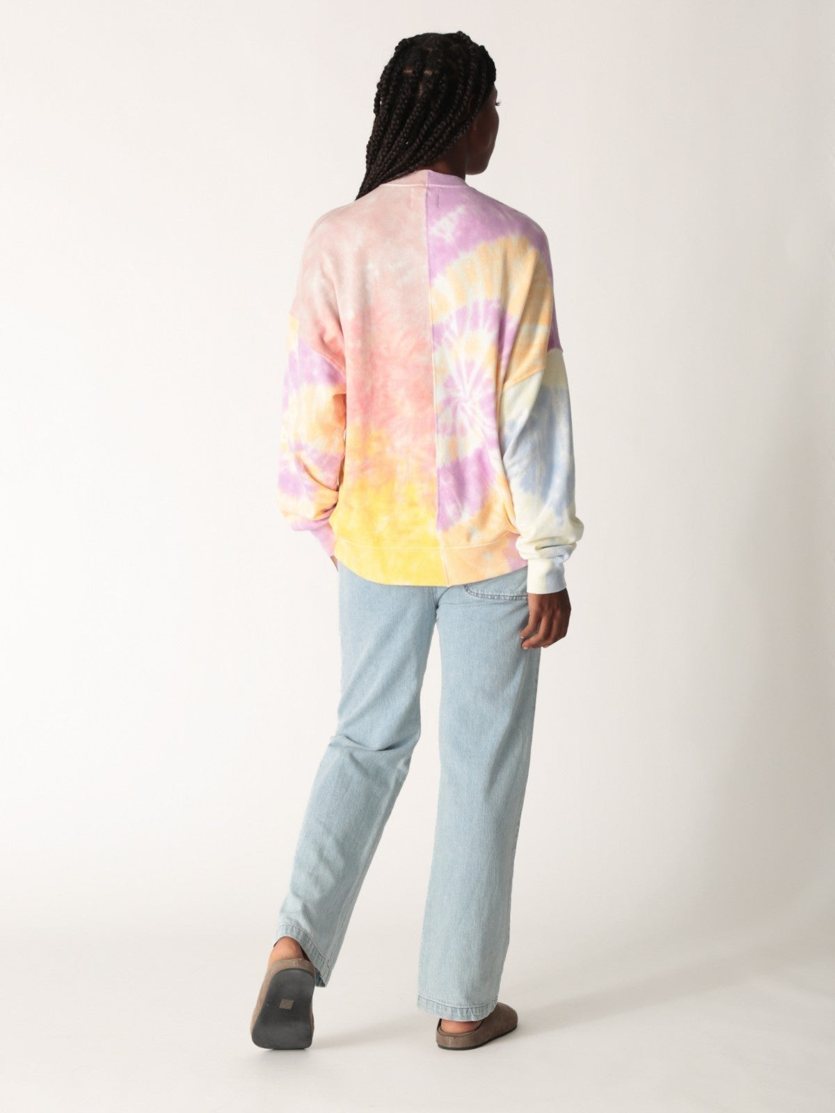 Bodhi Sweatshirt - Peach Patchwork