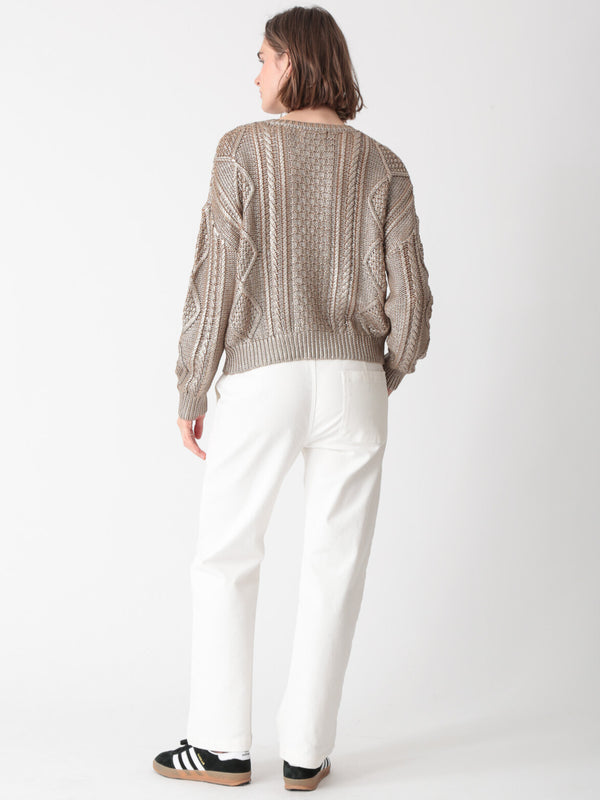 Alice Sweater - Metallic Gold