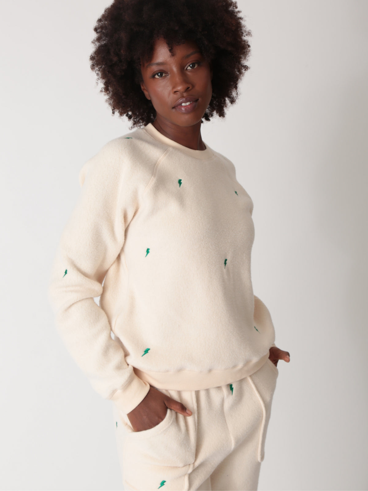 Ronan Sherpa Pullover - Lightning Bolt