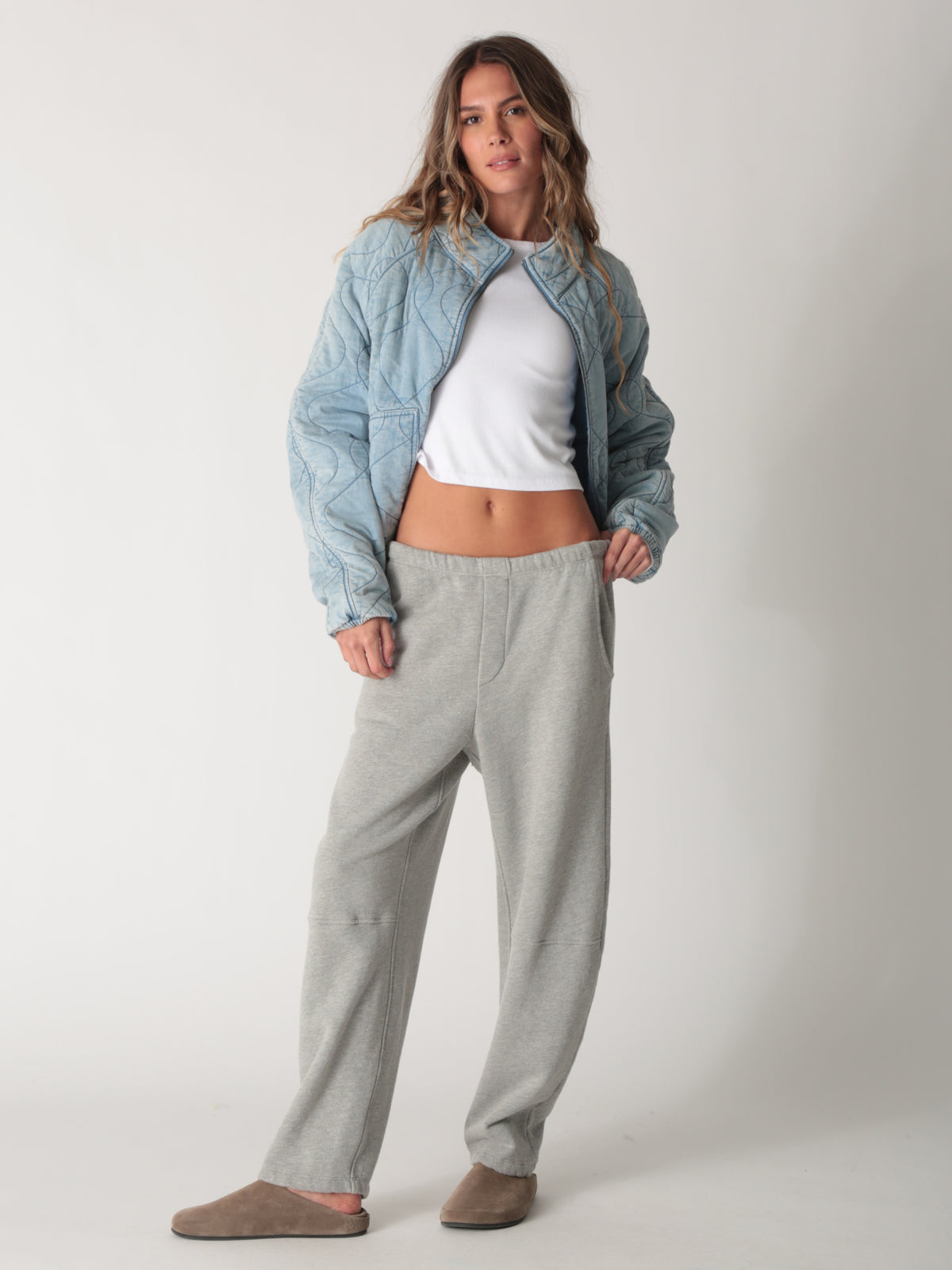 Quilted Jacket - Vintage Denim