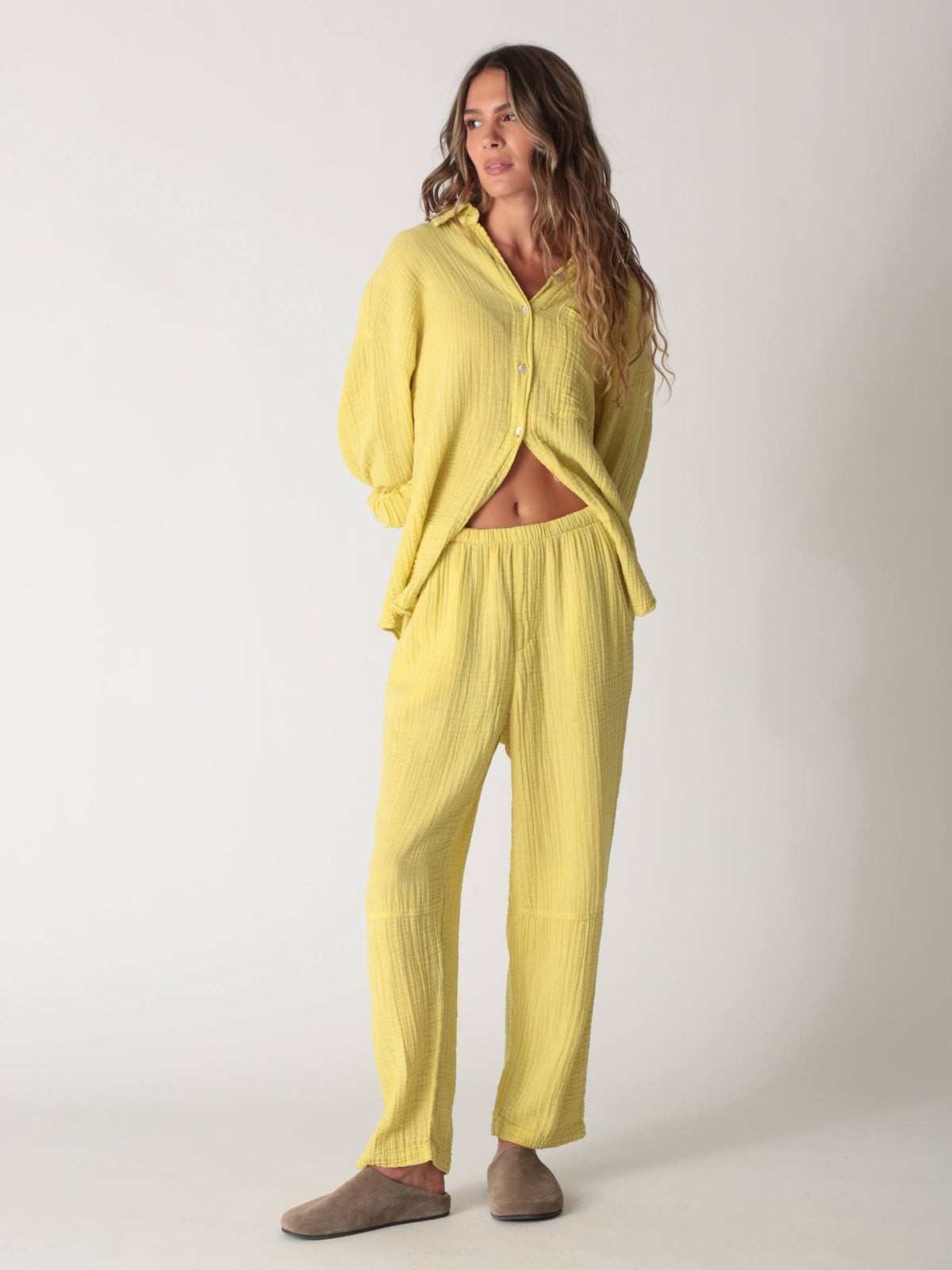 Kickback Gauze Pant - Chartreuse