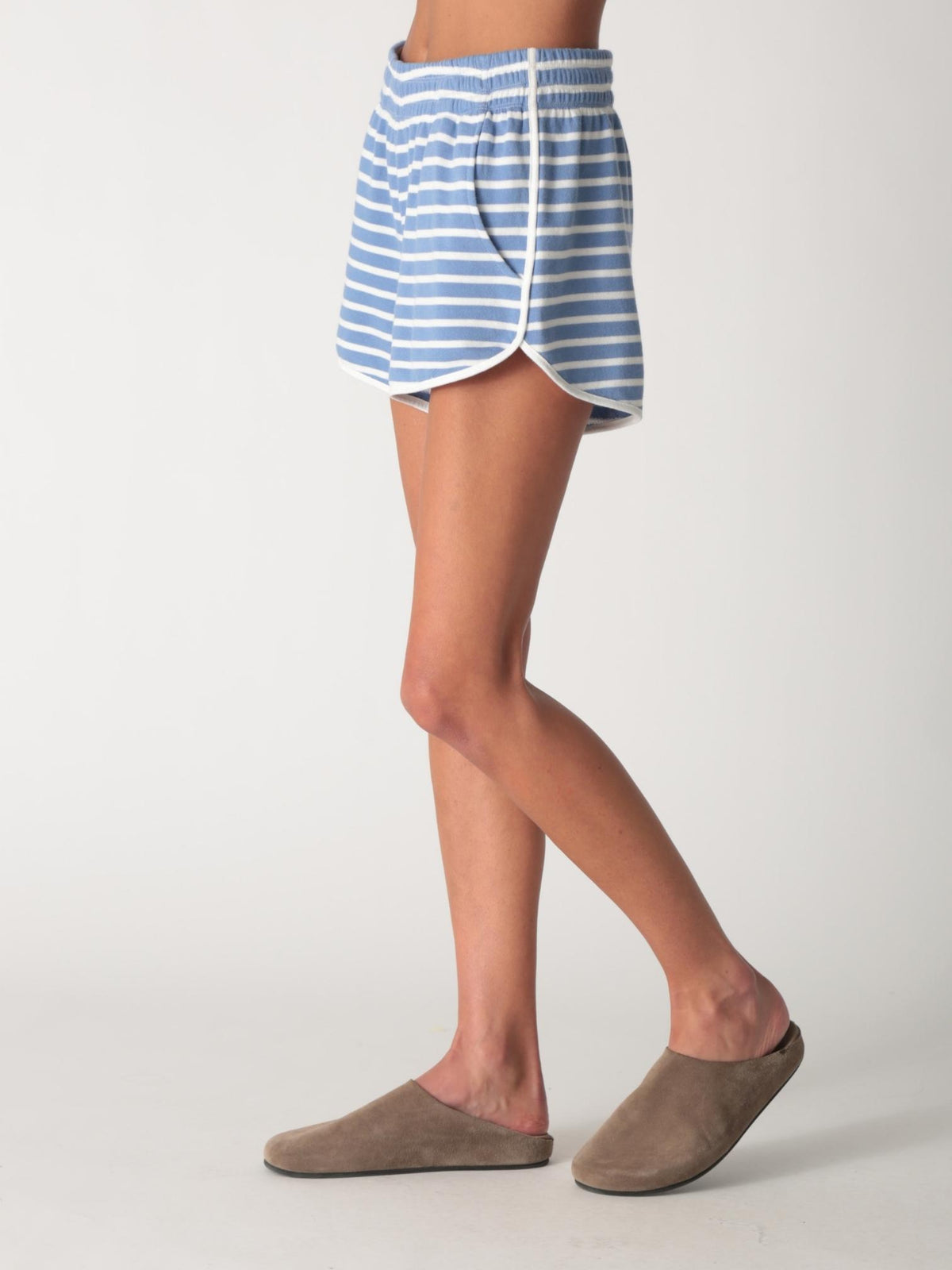 Track Short - Blue Stripe