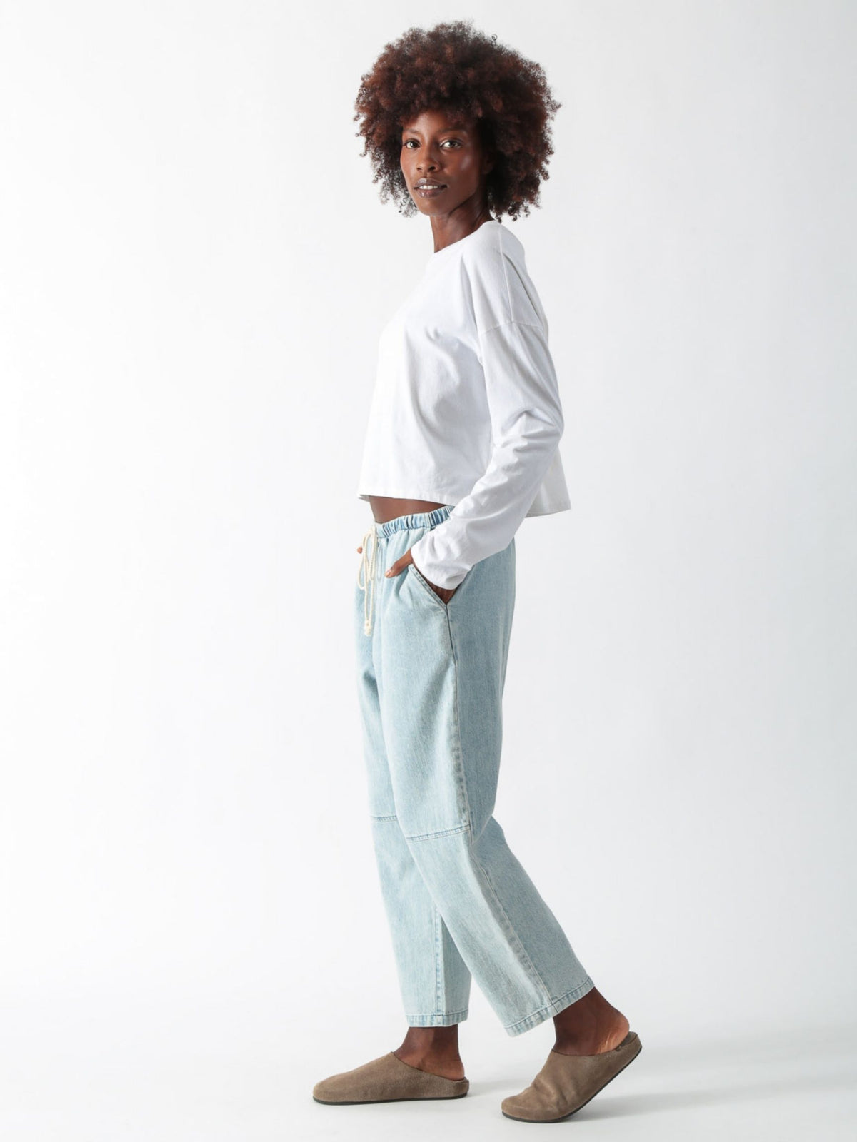Laid Back Pant - Light Denim