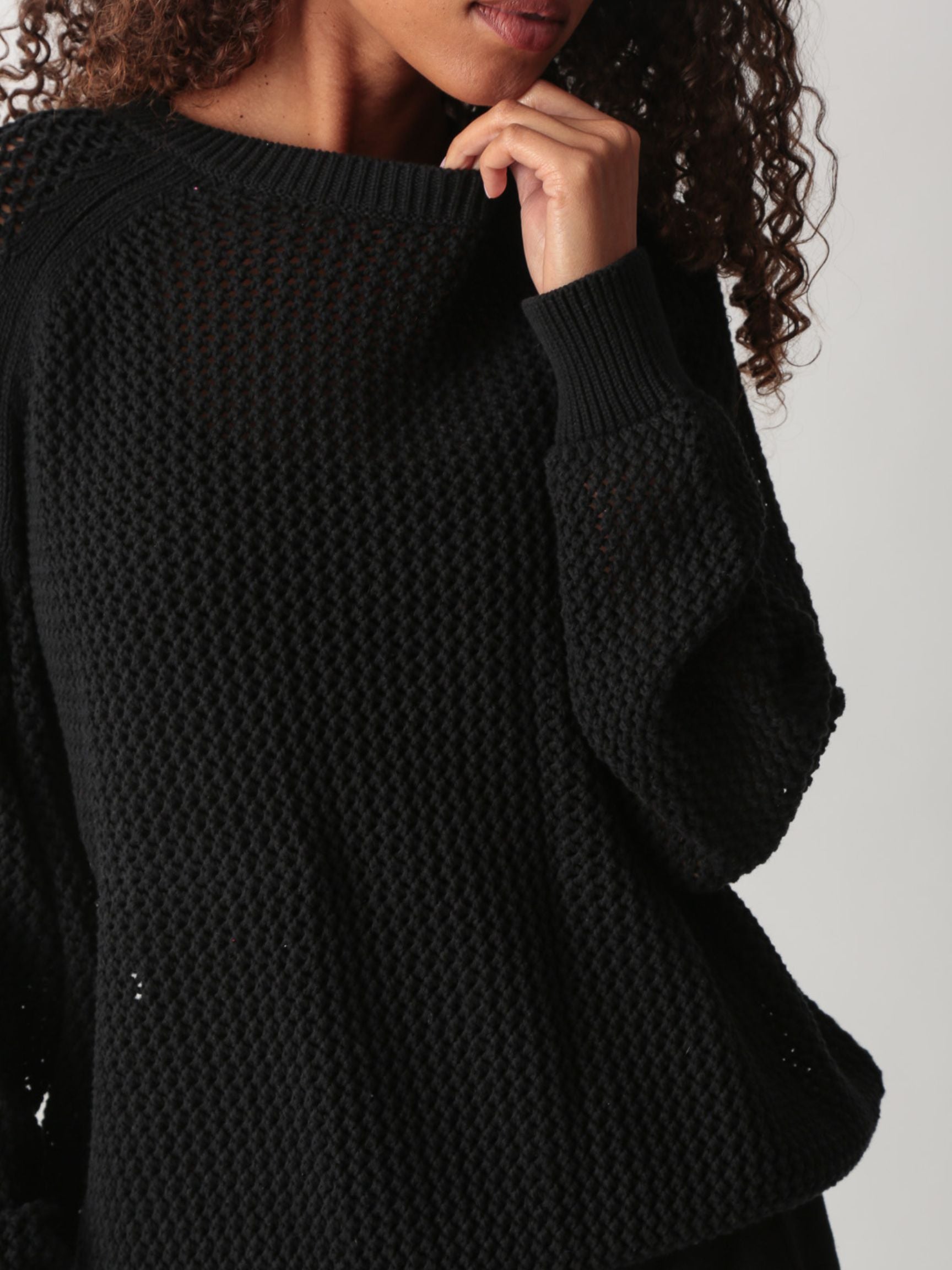 Chloe Sweater Onyx – Electric & Rose Clothing