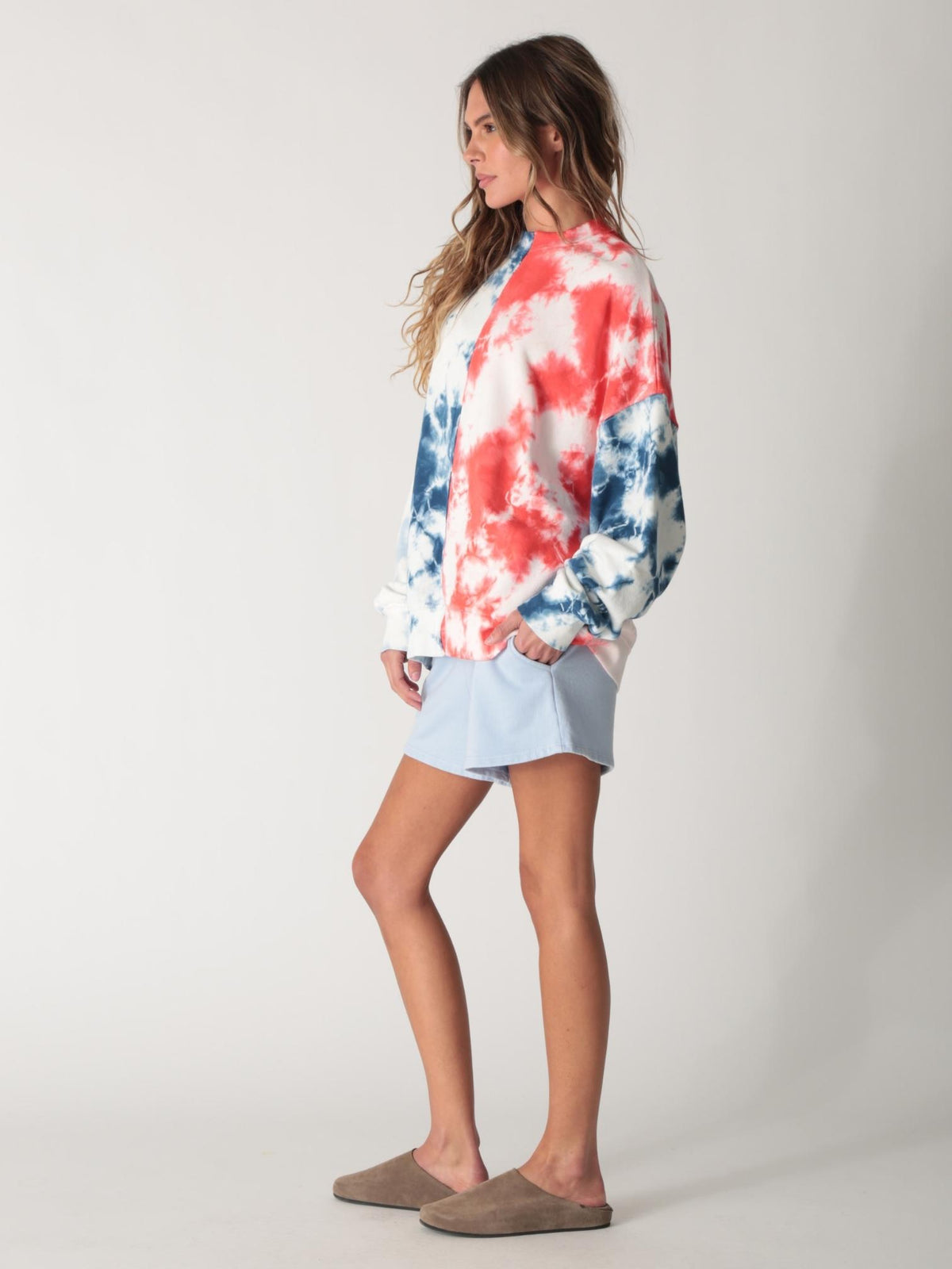 Bodhi Sweatshirt - Indigo Patchwork