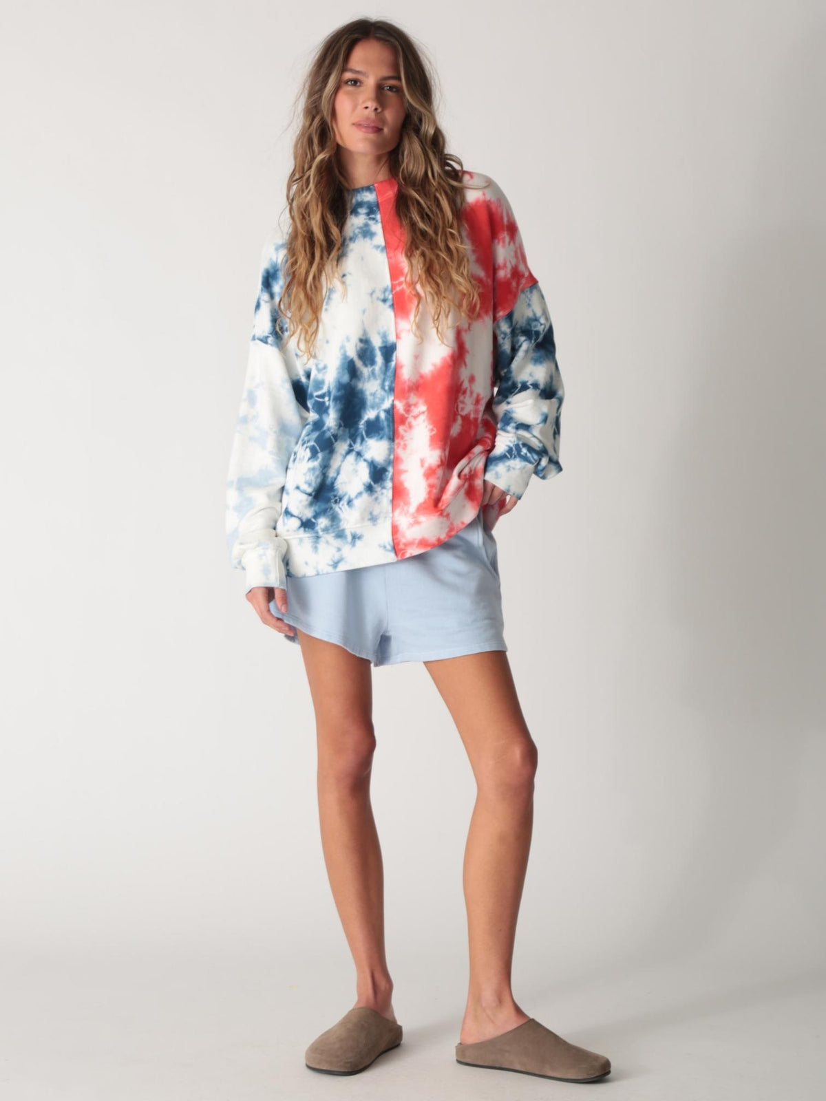 Bodhi Sweatshirt - Indigo Patchwork