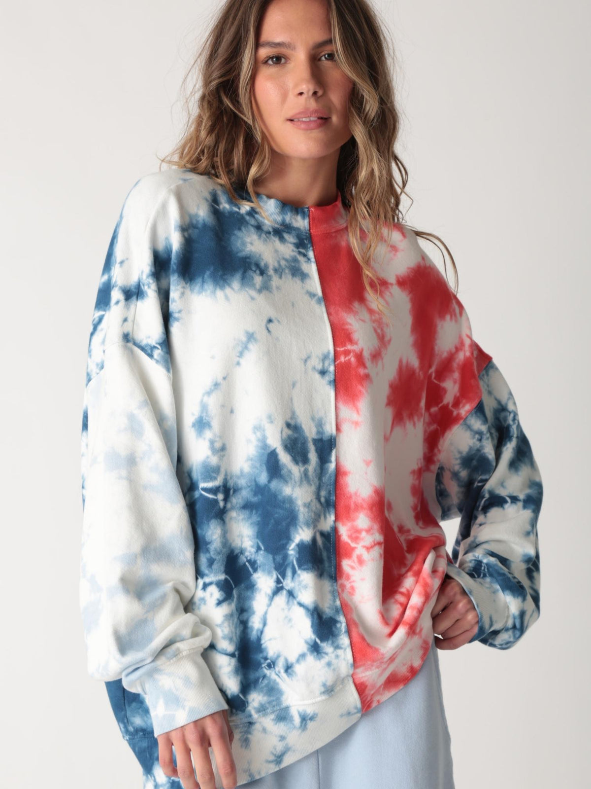 Bodhi Sweatshirt - Indigo Patchwork