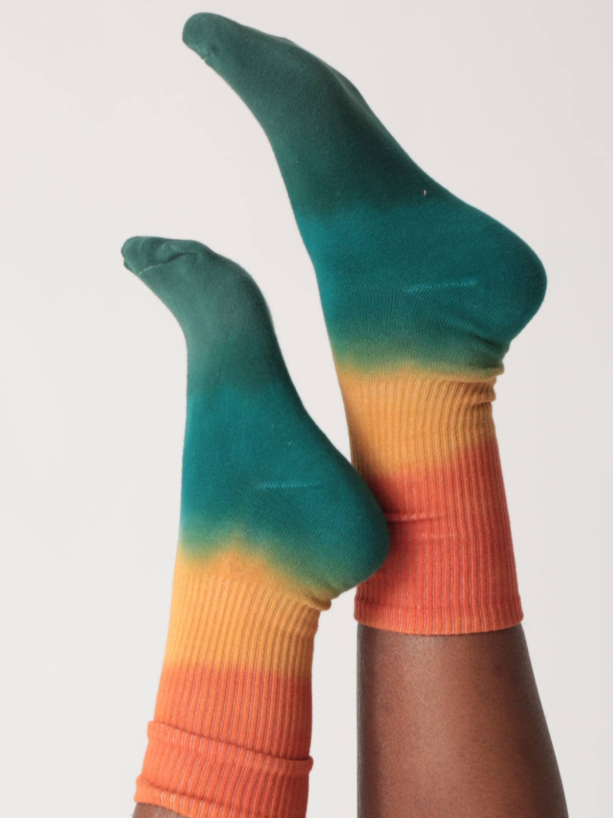 Tie Dye Socks - Rust Ombre