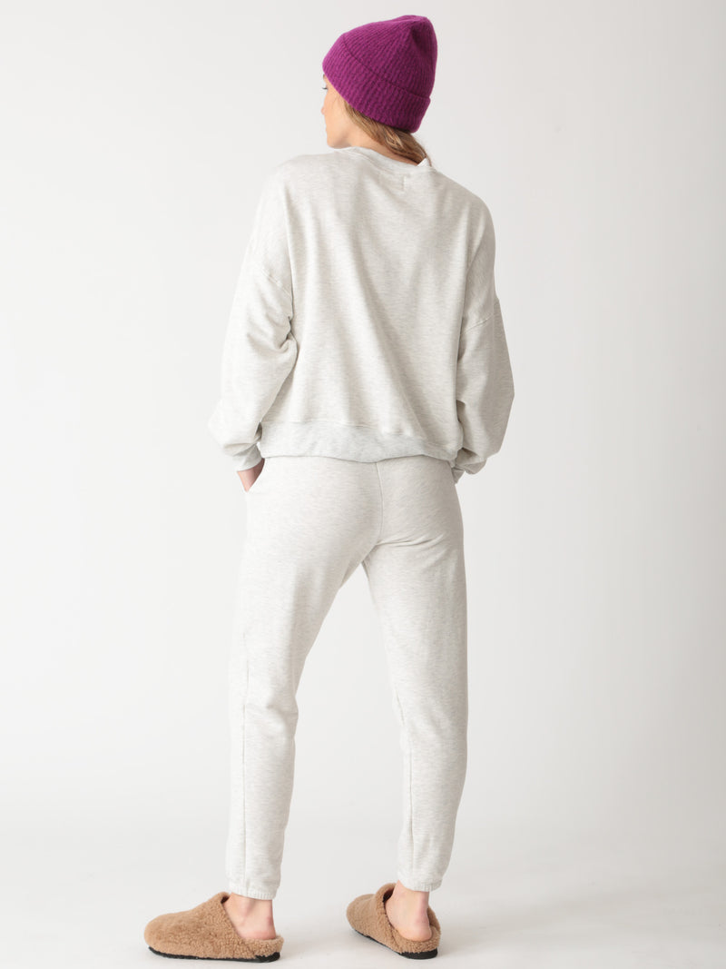 Atlas Luxe Fleece Sweatshirt - Light Heather Grey