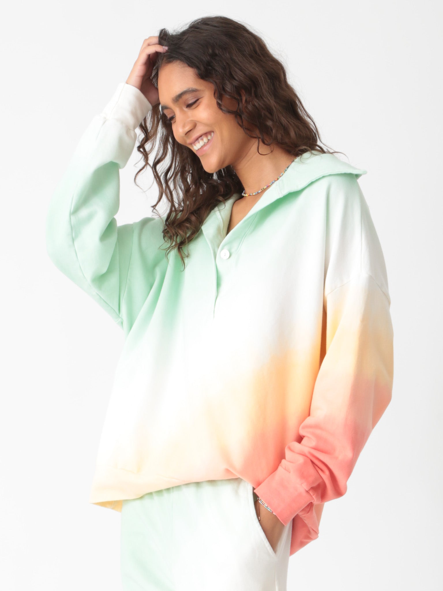 Brooklawn Sweatshirt-Ombre Watermelon – Electric & Rose Clothing