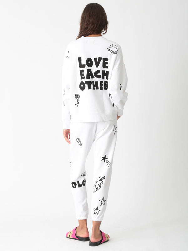 Classic Sweatshirt - Love Each Other Graphic