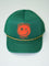 Kelly Green/Orange color swatch