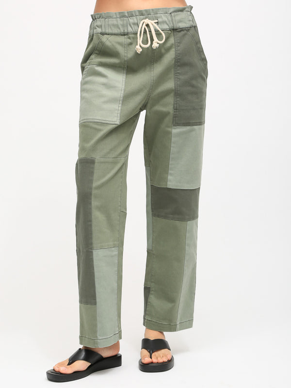 Easy Pant - Patchwork Olive