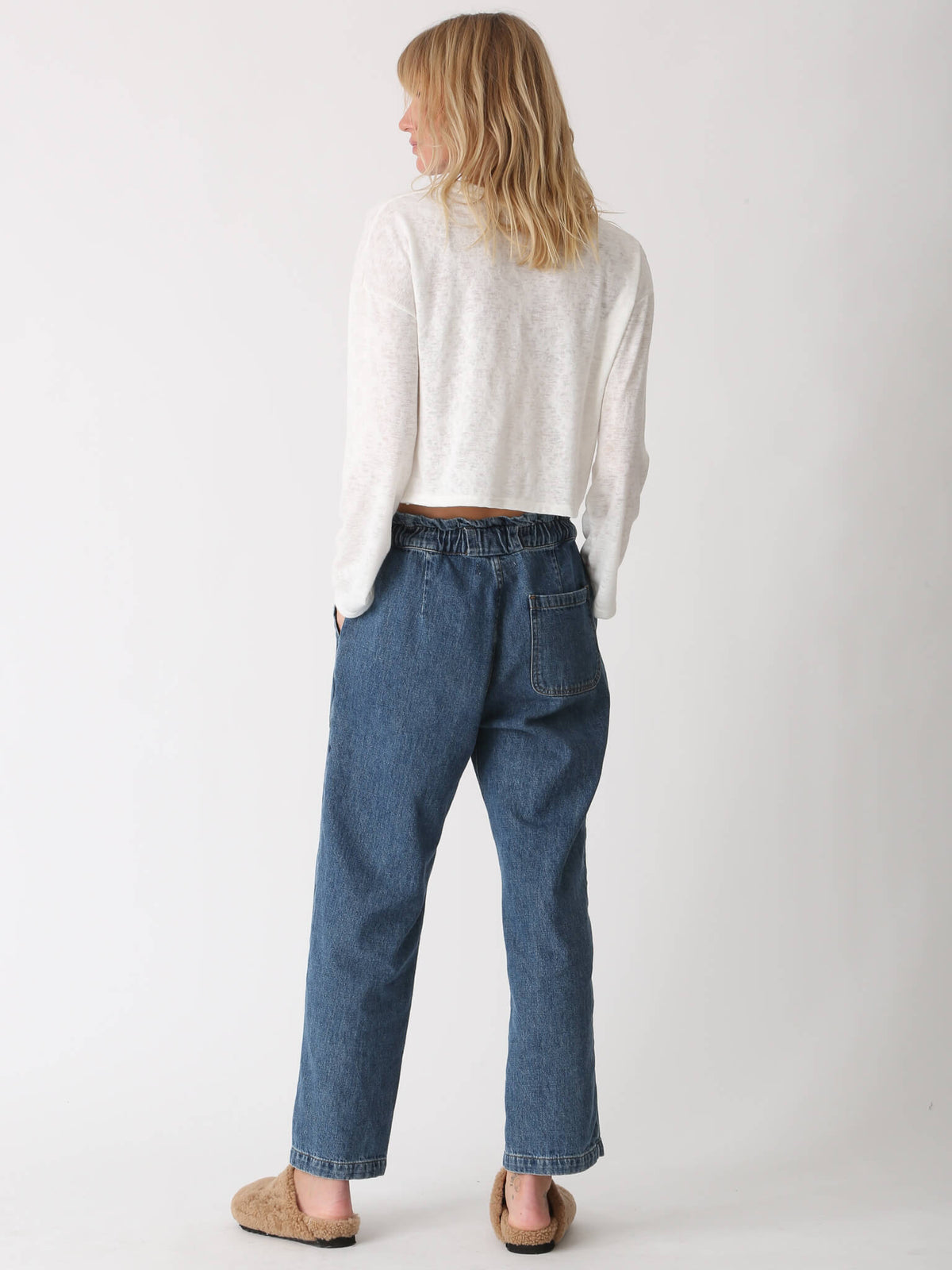 Lane Brushed Slub Tee - Cloud