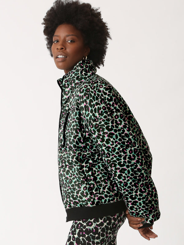 Puffy Jacket - Electric Leopard