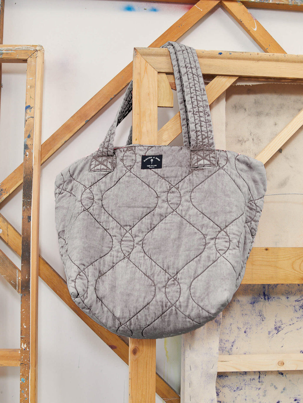 Quilted Tote - Driftwood