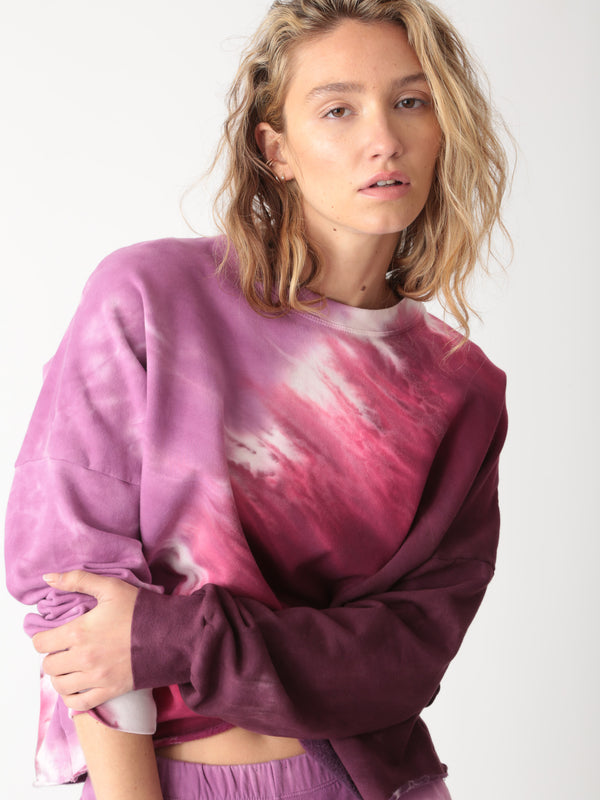 Rylan Sweatshirt - Lilac / Burgundy