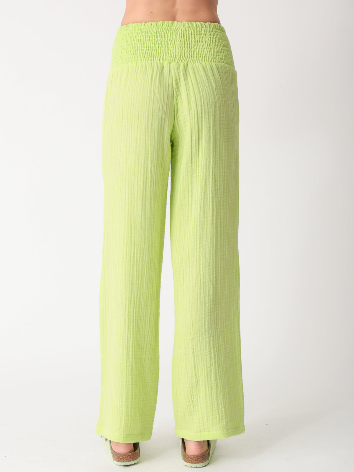 Beach Gauze Pant - Lime