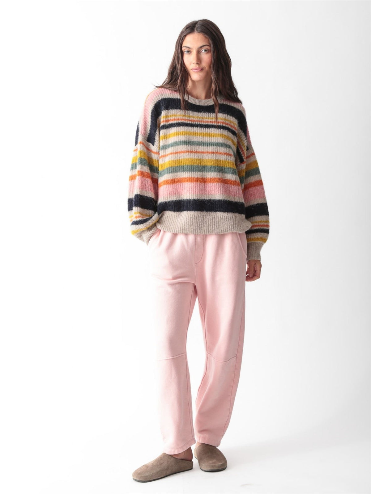 Barrel Sweatpant - Apricot Pink