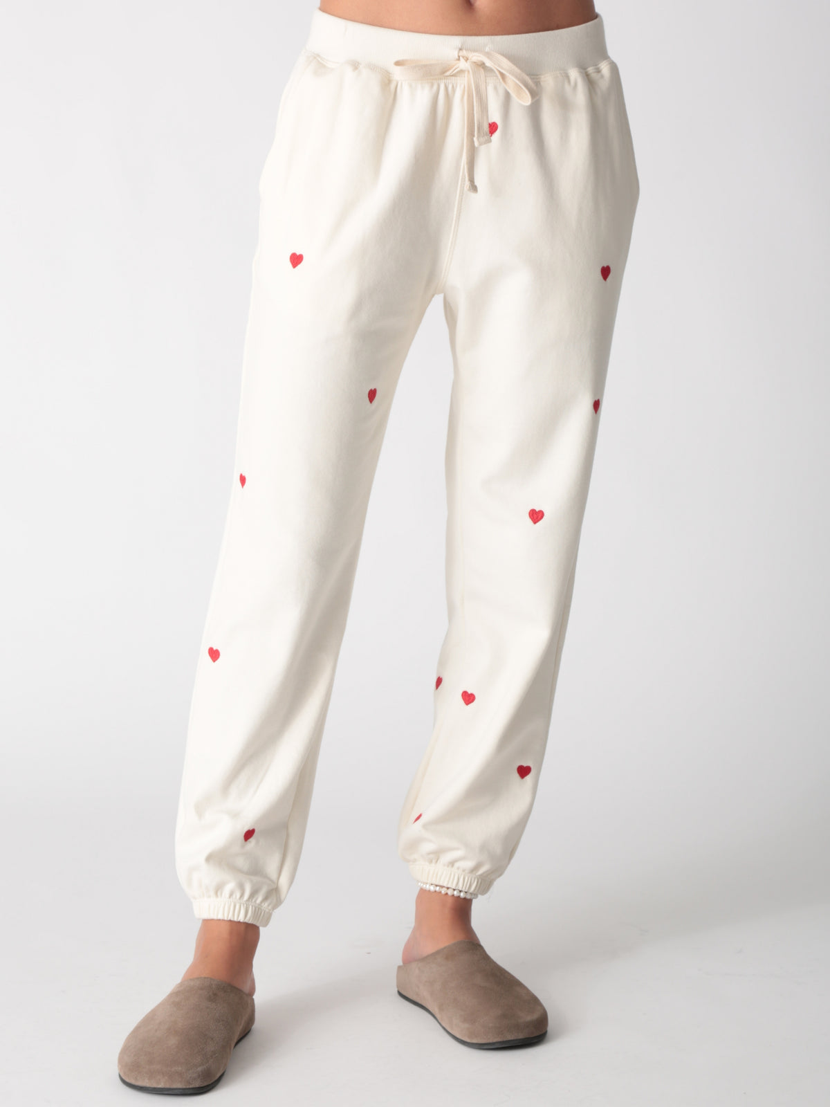 Classic Jogger - Heart Embroidery