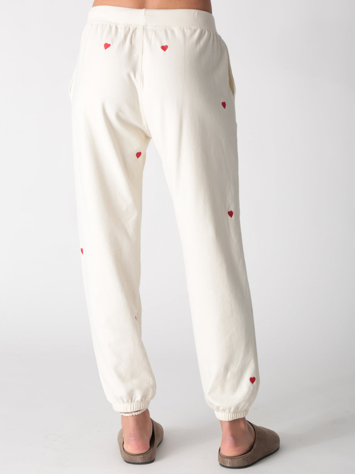 Classic Jogger - Heart Embroidery