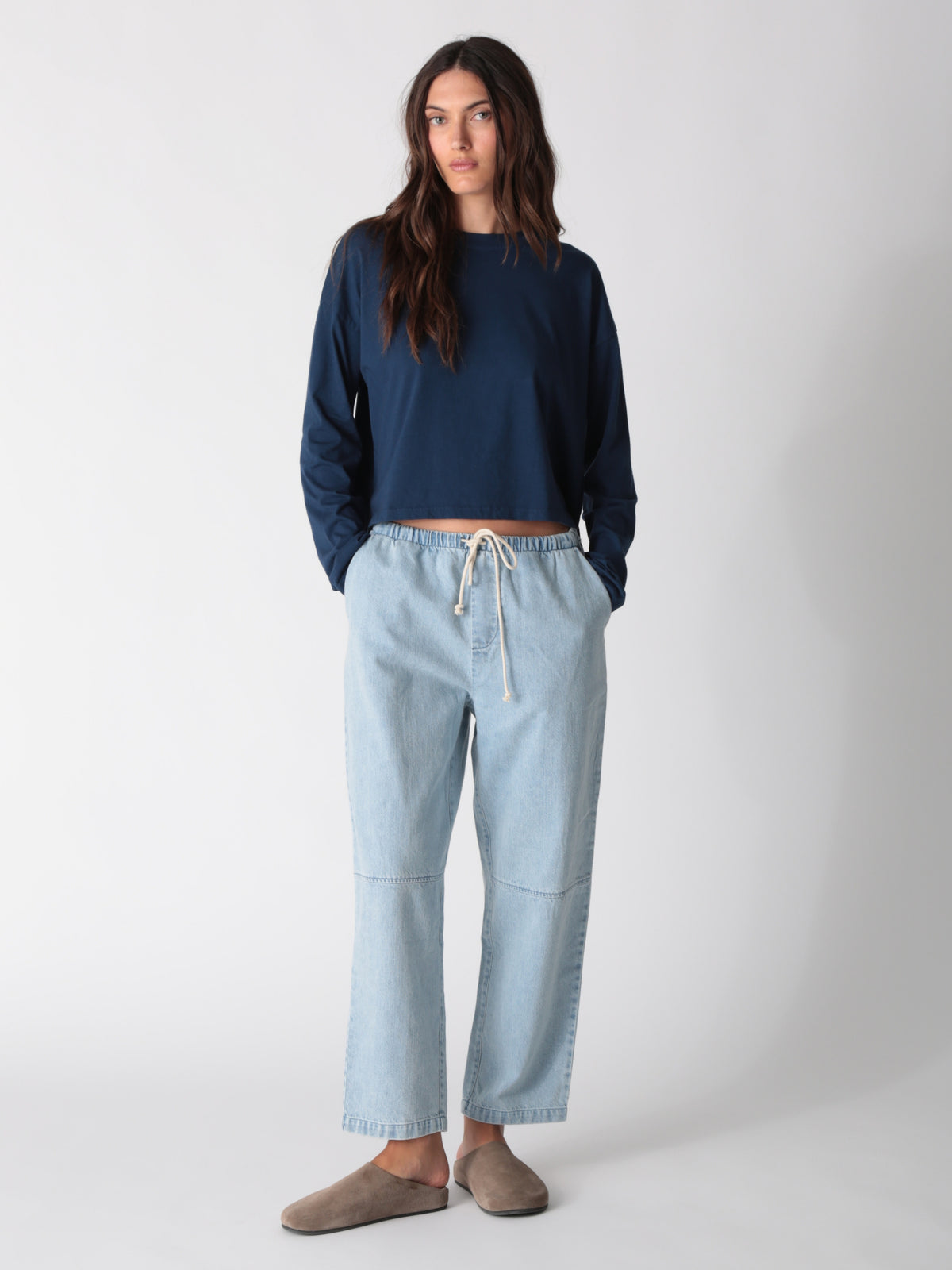 Laid Back Pant - Light Denim