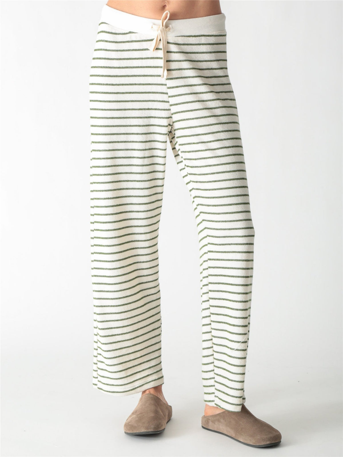 Haven Pant - Olive Stripe