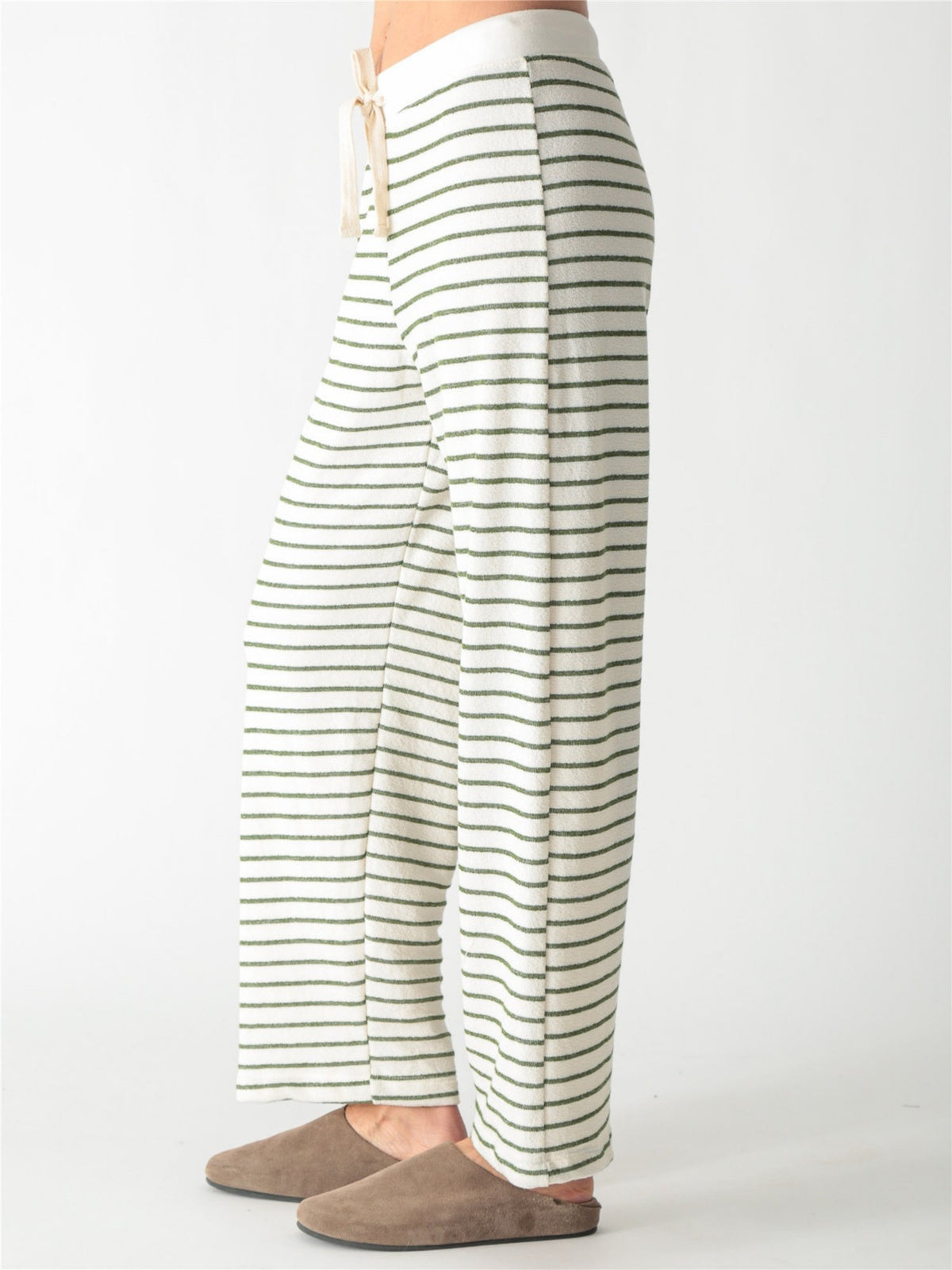 Haven Pant - Olive Stripe