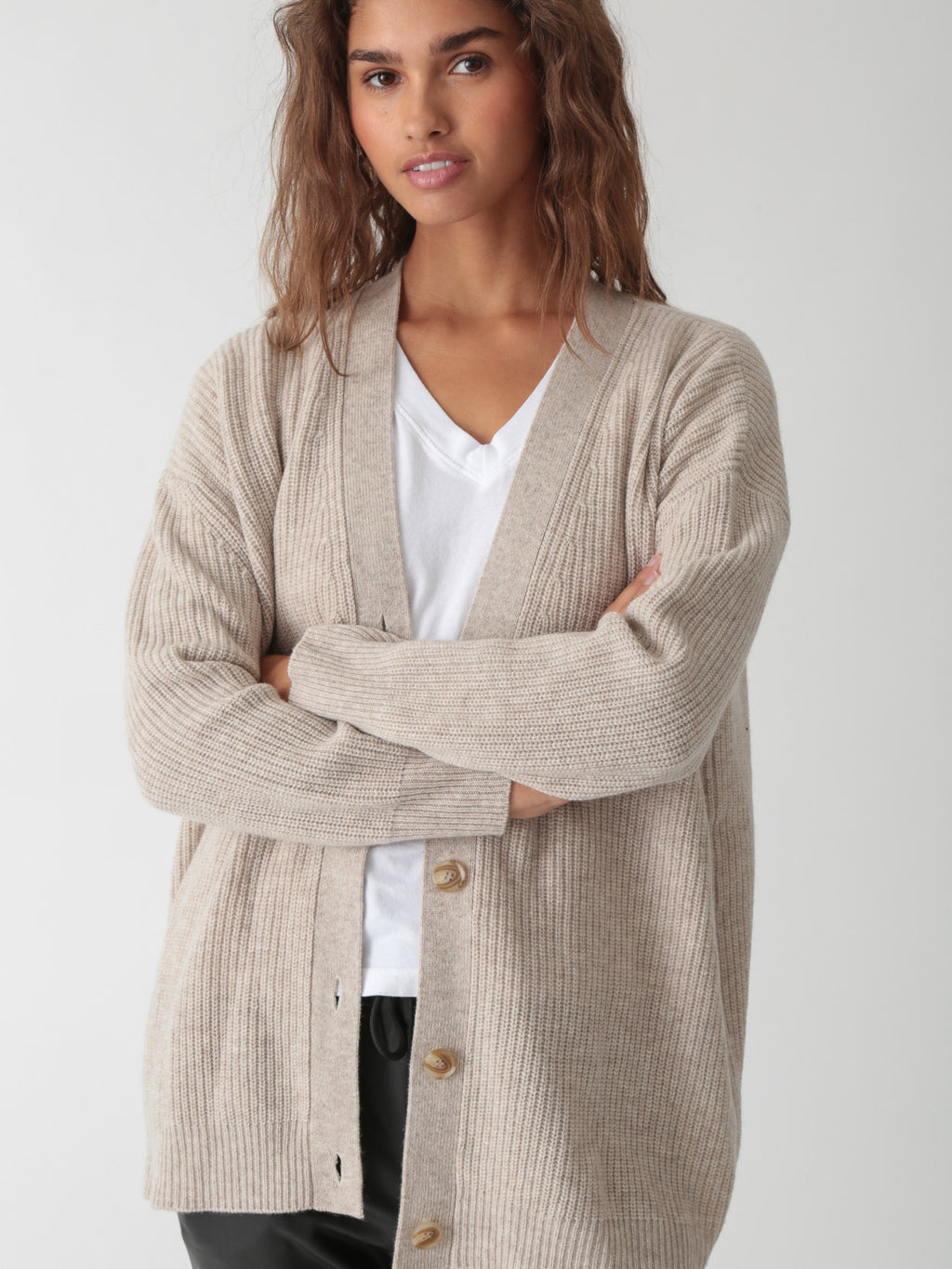 Everyday Cardigan - Oatmeal Heather