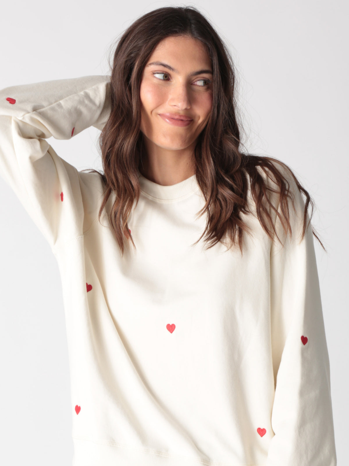 Ronan Pullover - Heart Embroidery
