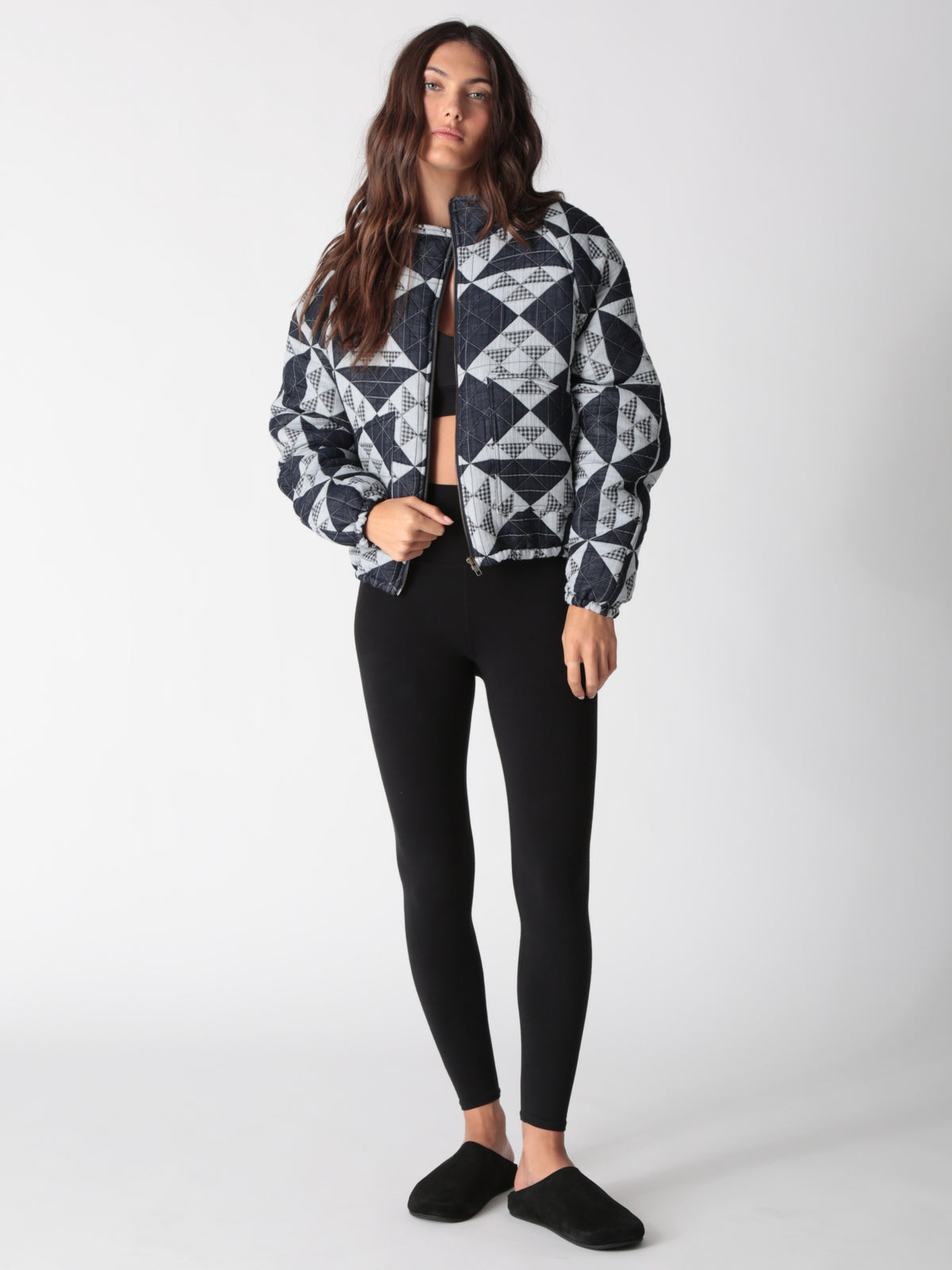 Quilted Jacket - Indigo Patchwork