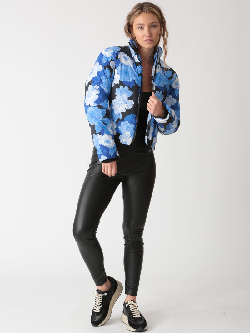 Easton Puffer Jacket - Onyx / Ice Floral