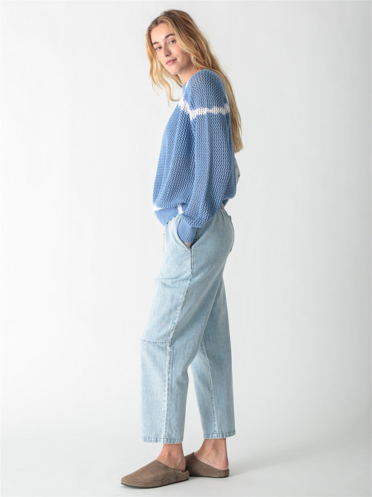 Chloe Sweater - Blue Geode