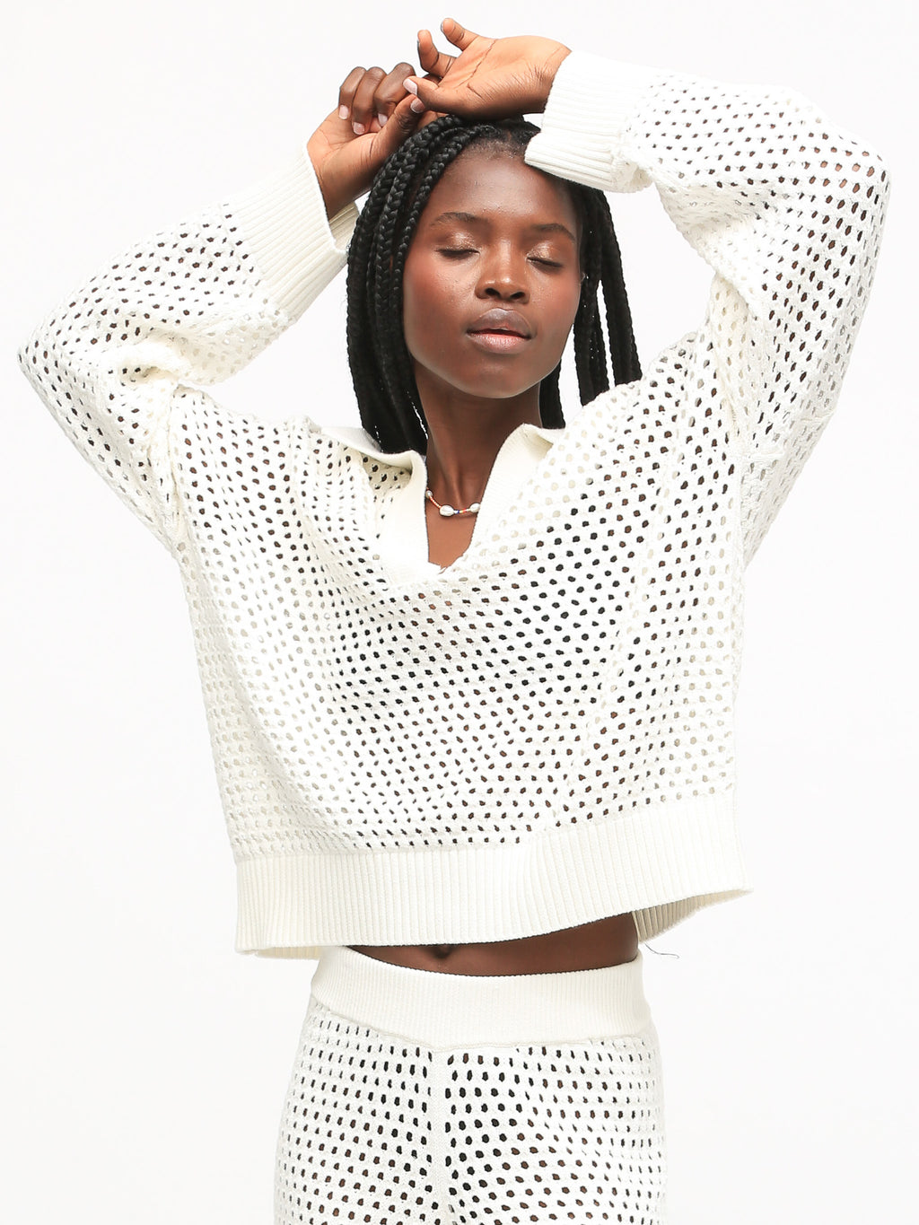 Polo Sweater - Ivory