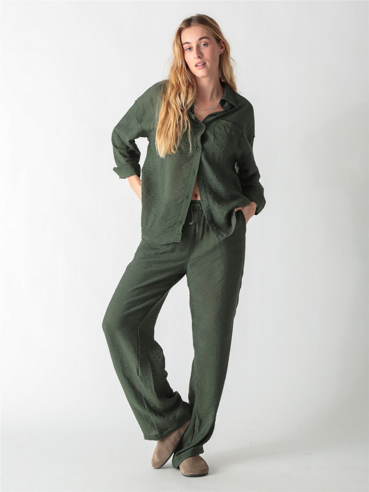 Boyfriend Shirt - Army