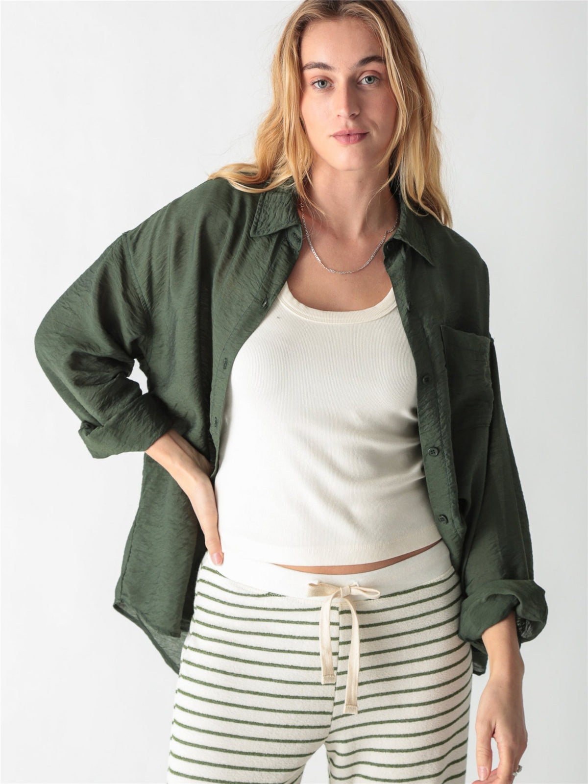 Boyfriend Shirt - Army