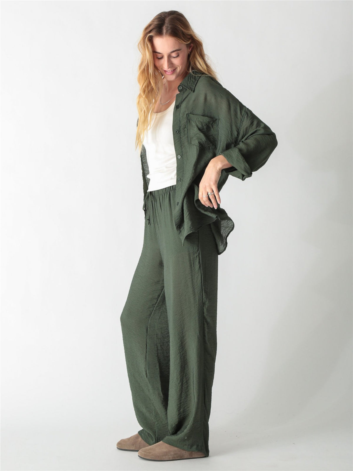 Boyfriend Shirt - Army