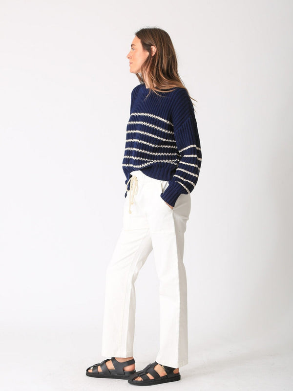 Nautical Sweater - Stripe Indigo / Ivory